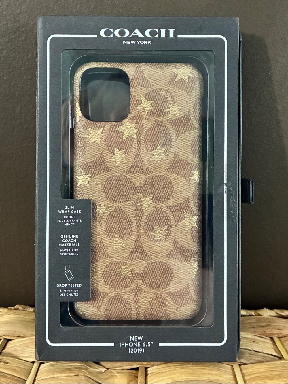 Coach Signature C Gold Stars iPhone 11 Pro Max Case NIB
